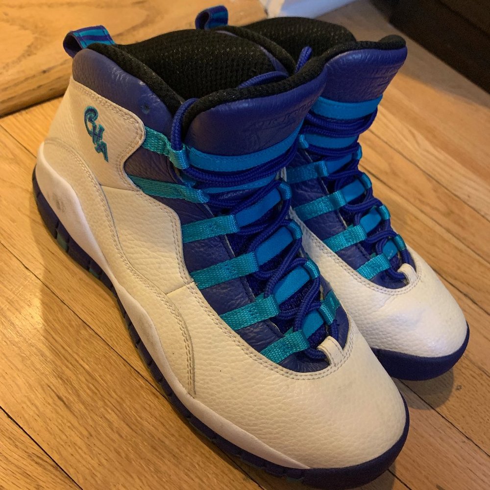 Air Jordan 10 Retro 'Charlotte Hornets' - 6Y - Good Condition